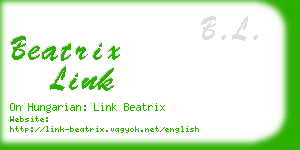 beatrix link business card
